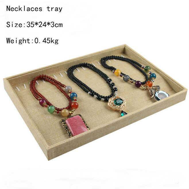 Novi dolazak Umotani platneni nakit Izlog za nakit Posuda za nakit Držač prstena Ogrlice Organizator Narukvice Izlog Kutija za privjeske