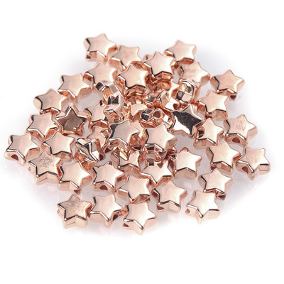 100/200/300 kom 6 mm CCB zvjezdane perle zlatne i srebrne labave razmaknice akrilne perle DIY izrada nakita šarm perle veleprodaja