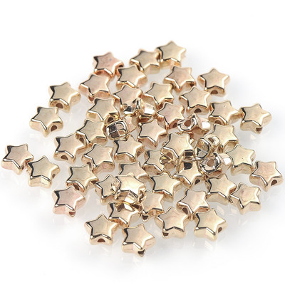 100/200/300 kom 6 mm CCB zvjezdane perle zlatne i srebrne labave razmaknice akrilne perle DIY izrada nakita šarm perle veleprodaja