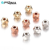 100/200/300gab 5 mm akrila rombs starplikas krelles zelta sudraba krāsā CCB DIY vaļīgas krelles rotaslietu izgatavošanai piederumi aksesuāri