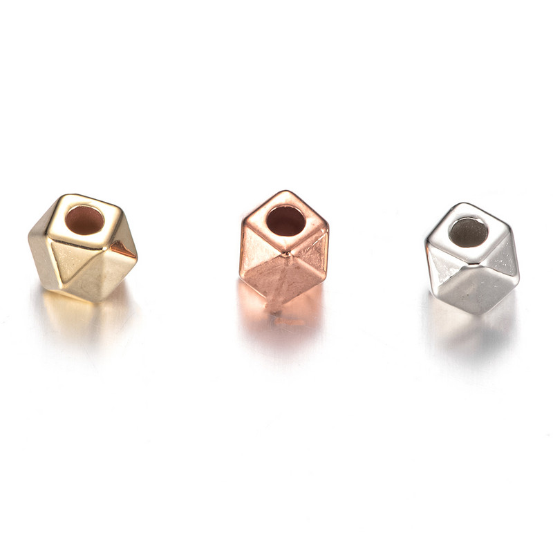 100/200/300gab 5 mm akrila rombs starplikas krelles zelta sudraba krāsā CCB DIY vaļīgas krelles rotaslietu izgatavošanai piederumi aksesuāri