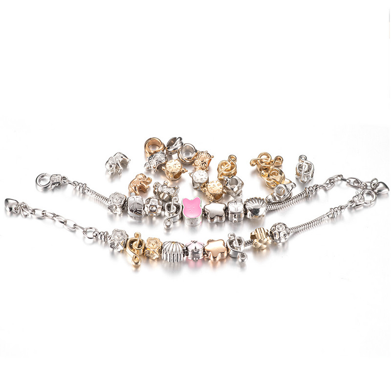 100/200/300gab 5 mm akrila rombs starplikas krelles zelta sudraba krāsā CCB DIY vaļīgas krelles rotaslietu izgatavošanai piederumi aksesuāri