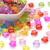 50 bucăți 12 mm margele acrilice transparente amestecate margele distanțare colorate libere pentru fabricarea de bijuterii accesorii manuală DIY