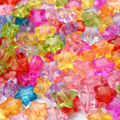 50 bucăți 12 mm margele acrilice transparente amestecate margele distanțare colorate libere pentru fabricarea de bijuterii accesorii manuală DIY