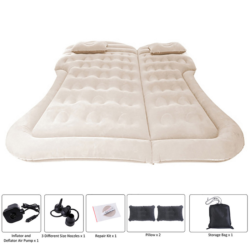 Zračni madrac, prijenosni krevet za automobil na napuhavanje, podebljani zračni krevet za automobil sa zračnom pumpom, prijenosni madrac za spavanje za dom