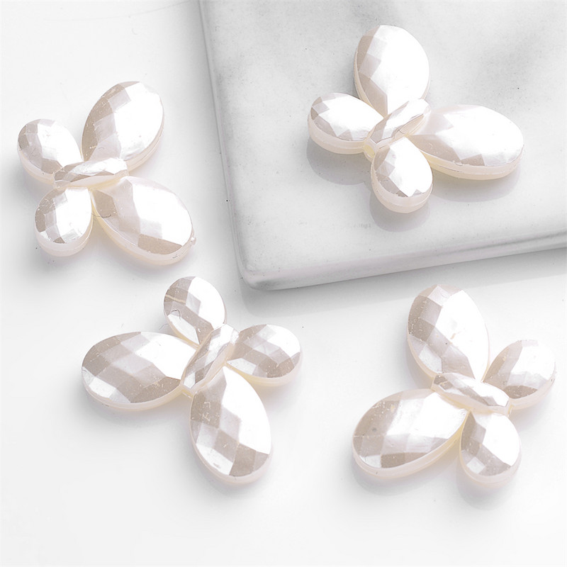 20 vnt Drugelio karoliukų imitacijos perlų akrilo karoliukų laisvi tarpiniai karoliukai papuošalams gaminti „pasidaryk pats“ karoliai, apyrankės priedai