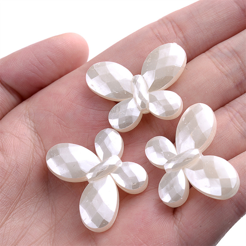 20 vnt Drugelio karoliukų imitacijos perlų akrilo karoliukų laisvi tarpiniai karoliukai papuošalams gaminti „pasidaryk pats“ karoliai, apyrankės priedai