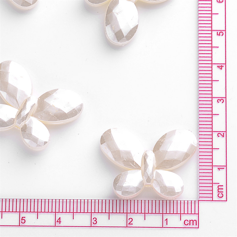 20 vnt Drugelio karoliukų imitacijos perlų akrilo karoliukų laisvi tarpiniai karoliukai papuošalams gaminti „pasidaryk pats“ karoliai, apyrankės priedai