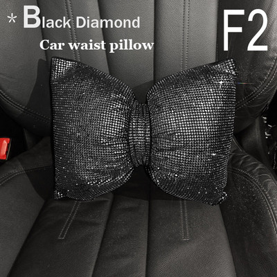 Crystal Diamond autós fejtámla Automatikus ülés nyakpárnahuzat Univerzális strasszos autópárna autó belső kiegészítők, nők számára