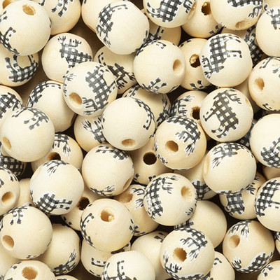 10 kom/lot 15 mm Božićne prirodne drvene perle Snježne pahuljice Razmaknica s uzorkom Rasute perle za izradu nakita DIY ručno rađeni dodaci