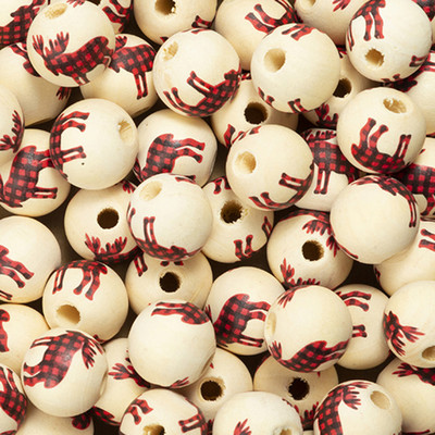 10 kom/lot 15 mm Božićne prirodne drvene perle Snježne pahuljice Razmaknica s uzorkom Rasute perle za izradu nakita DIY ručno rađeni dodaci