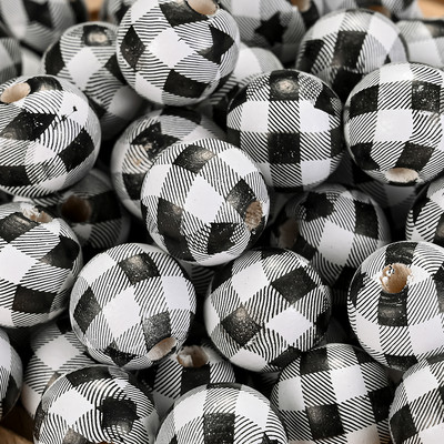 10 kom/lot 15 mm Božićne prirodne drvene perle Snježne pahuljice Razmaknica s uzorkom Rasute perle za izradu nakita DIY ručno rađeni dodaci