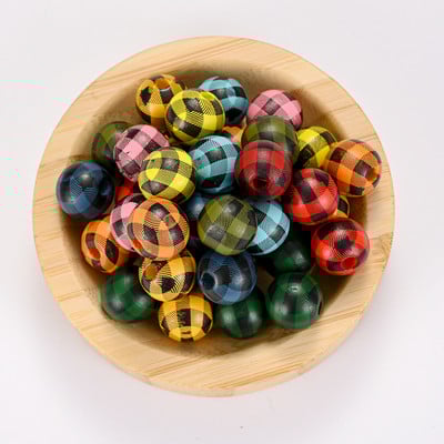 10 kom/lot 15 mm Božićne prirodne drvene perle Snježne pahuljice Razmaknica s uzorkom Rasute perle za izradu nakita DIY ručno rađeni dodaci