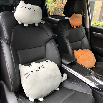 Creative Cartoon Cute Cat Auto Car Seat Head Neck Rest Μαξιλάρι Προσκέφαλου Μαξιλάρι βελούδινου μαξιλαριού αυτοκινήτου Μαξιλάρι ασφαλείας Αξεσουάρ αυτοκινήτου