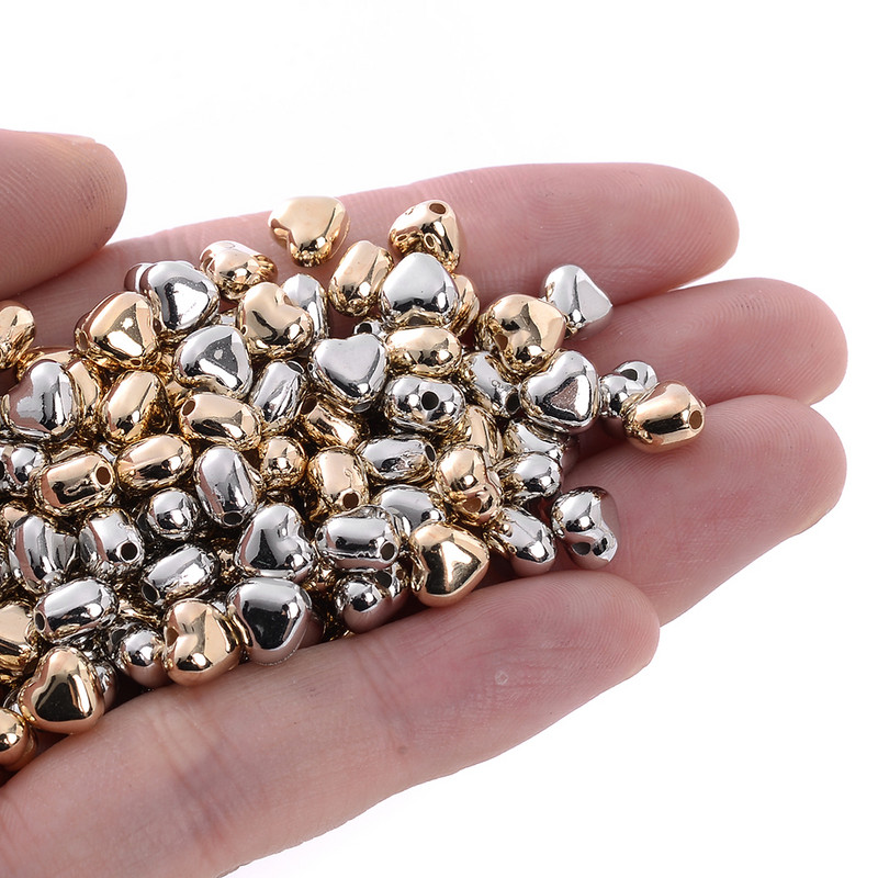 200-600 komada 6 mm CCB šarm razmaknice perle u obliku srca labave perle ručno izrađene za DIY izradu nakita Pronalaženje pribora Dodaci