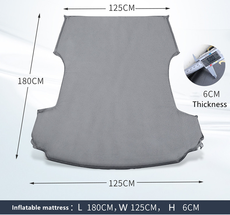 Tesla Model Y Dodaci za unutrašnjost automobila Automobil s površinom za napuhavanje od brušene kože Putni sklopivi krevet specifičan za model Y