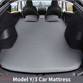 Tesla Model 3 Model Y 2017-2022 felfújható légmatrachoz kültéri kemping felfújható speciális velúr szövet autós utazóágyhoz