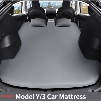 Για Tesla Model 3 Model Y 2017-2022 Φουσκωτό στρώμα αέρα για υπαίθριο κάμπινγκ Φουσκωτό ειδικό κρεβάτι ταξιδιού αυτοκινήτου από ύφασμα σουέτ
