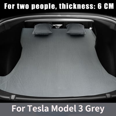 Tesla Model 3 Model Y 2017-2022 felfújható légmatrachoz kültéri kemping felfújható speciális velúr szövet autós utazóágyhoz