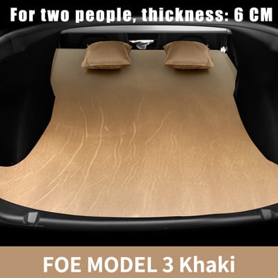 Tesla Model 3 Model Y 2017-2022 felfújható légmatrachoz kültéri kemping felfújható speciális velúr szövet autós utazóágyhoz