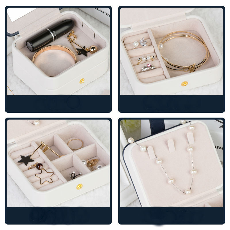 Novi prijenosni kovčeg za pakiranje nakita Organizator za šminku za izvrsnu kozmetičku kozmetičku kutiju za ljepotu Spremnik za diplomske događaje Poklon