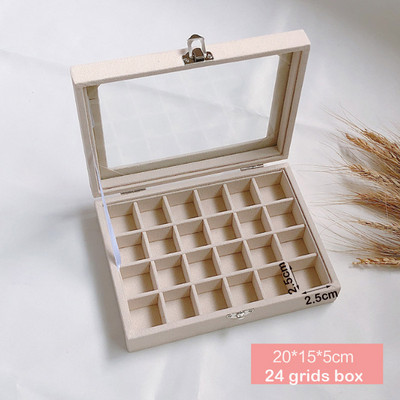 Najprodavanija bež baršunasta izložbena kutija za nakit, kutija za prstenje, naušnice, narukvice, ogrlice ili druge ukrase, organizator za pohranu