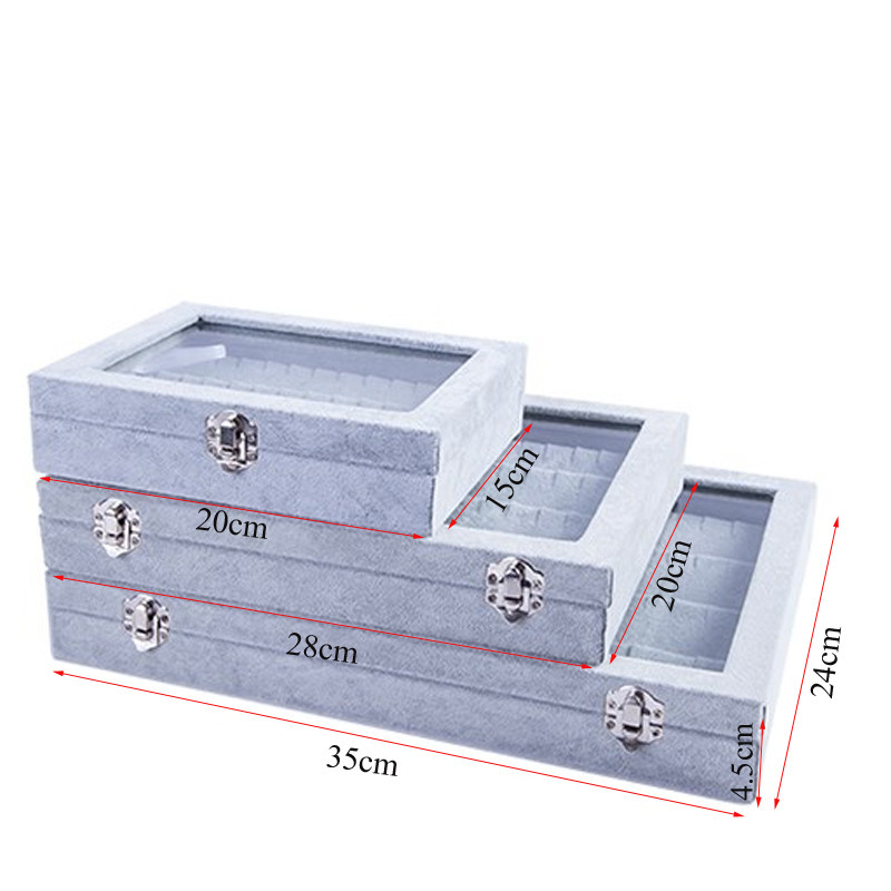 Ofertă fierbinte Cercei Cutie de bijuterii Inele Știfturi Colier Suport pentru machiaj Carcasă Choker Organizator Femei Ambalaj pentru depozitare bijuterii