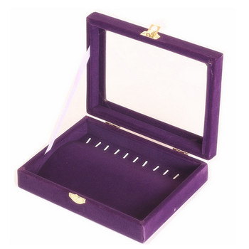 Διάφορες επιλογές χρωμάτων Κολιέ Velvet Jewelry Box Δαχτυλίδια Σκουλαρίκια Κολιέ Μενταγιόν Βραχιόλια Μακιγιάζ Κοσμήματα Organizer Αποθήκευση
