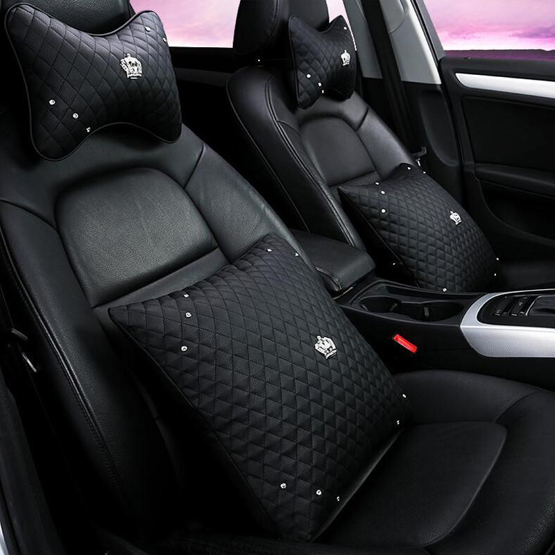 Automobilio galvos atramos Pagalvės Juosmens pagalvėlės Oda Karūnėlė Automobilio saugos diržas Automobilio sėdynėje Kaklo Pagalvės Atlošas Four Seasons Auto Priedai