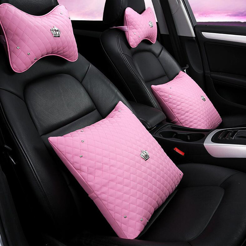 Automobilio galvos atramos Pagalvės Juosmens pagalvėlės Oda Karūnėlė Automobilio saugos diržas Automobilio sėdynėje Kaklo Pagalvės Atlošas Four Seasons Auto Priedai