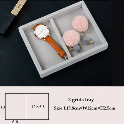 Fekete/szürke S/L ékszertároló doboz Gyűrű karkötő Ajándékdoboz Ékszer Szervező Fülbevaló Tartó Tálca Kis méret Elfér a legtöbb helyiségben