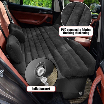 Ένα σετ αυτοκινήτου Air Sleeping φουσκωτό στρώμα Κάμπινγκ Μαξιλάρι ταξιδιού Κάλυμμα μαξιλαριού πλάτης καθίσματος Αξεσουάρ Auto SUV