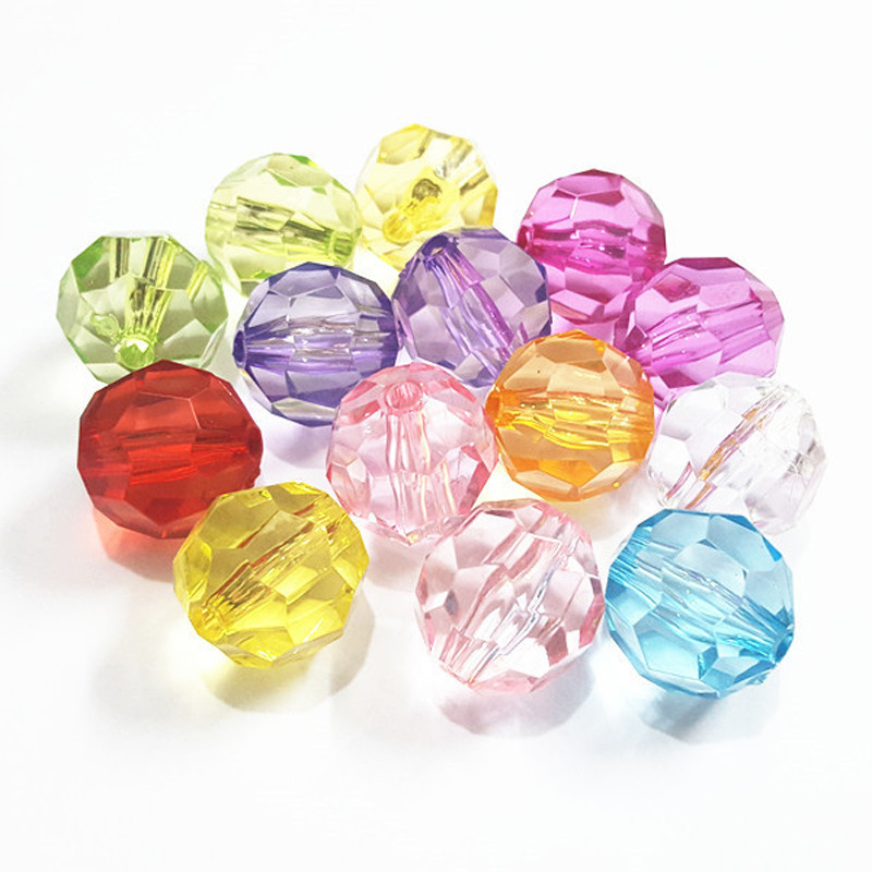 Χονδρική πώληση 6mm/8mm/10mm/12mm/14mm/16mm/18mm/20mm Διαφανείς ακρυλικές χάντρες μεγάλης όψης για κοσμήματα μόδας/DIY/Σχέδιο τσαντών με χάντρες