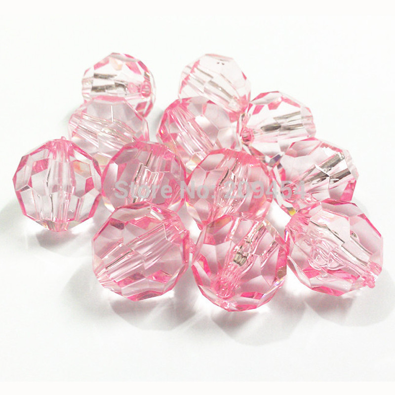 Χονδρική πώληση 6mm/8mm/10mm/12mm/14mm/16mm/18mm/20mm Διαφανείς ακρυλικές χάντρες μεγάλης όψης για κοσμήματα μόδας/DIY/Σχέδιο τσαντών με χάντρες