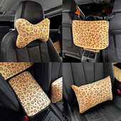 Luxus Crystal Leopard autós fejtámla nyakpárna univerzális állítható autós párna nyaktámasz párna hölgyeknek ajándék autós stílushoz