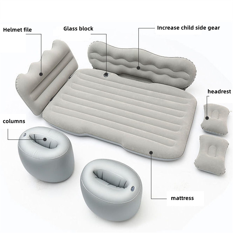 53.1x33.5 inch Sleep Blow Up Pad pentru pat mașină scaun din spate Saltea gonflabilă cu aer pentru vacanță pentru camping, potrivită pentru toate modelele de mașină SUV EV