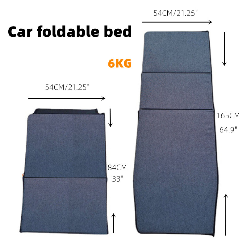 64.9" x 21.25" Prijenosno vozilo na napuhavanje, sklopivi krevet za SUV Ev automobil s vanjskim ribolovom, kampiranjem na dugim putovanjima