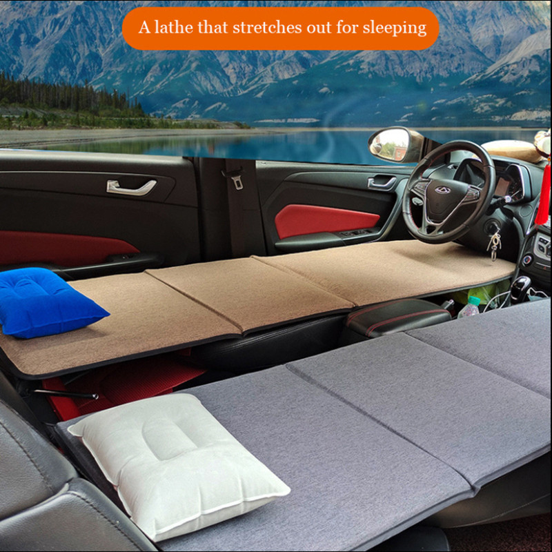 64.9" x 21.25" Prijenosno vozilo na napuhavanje, sklopivi krevet za SUV Ev automobil s vanjskim ribolovom, kampiranjem na dugim putovanjima