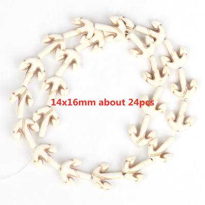 Πολλαπλά στυλ Αστερίας Κρανίο Χαουλίτης Φύλλων Σταυρός Φυσικό Λευκό Τυρκουάζ Χάντρες Χαλαρές Χάντρες Διάστημα για Κατασκευή κοσμημάτων DIY