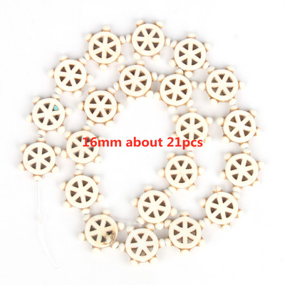 Πολλαπλά στυλ Αστερίας Κρανίο Χαουλίτης Φύλλων Σταυρός Φυσικό Λευκό Τυρκουάζ Χάντρες Χαλαρές Χάντρες Διάστημα για Κατασκευή κοσμημάτων DIY