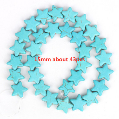 Πολλαπλά στυλ Αστερίας Κρανίο Χαουλίτης Φύλλων Σταυρός Φυσικό Λευκό Τυρκουάζ Χάντρες Χαλαρές Χάντρες Διάστημα για Κατασκευή κοσμημάτων DIY