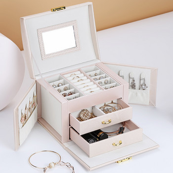 Jewelry Casket Υψηλής χωρητικότητας Jewelry Box Multifunction Makeup Storage Makeup Organizer Beauty Travel Box Jewelry Organizer