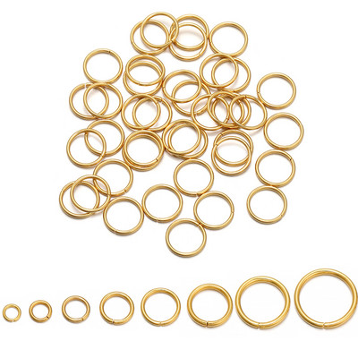 50-200 бр./лот 4 5 6 8 10 mm Пръстени за скачане от неръждаема стомана Разделени пръстени Конектори за Направи си сам консумативи за изработка на бижута Аксесоари