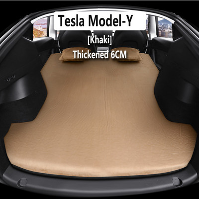 Kempingautó matrac Felfújható légmatrac Tesla Model 3 Model Y-hez Légszivattyús Csomagtartó Ágy Velúr SUV Autós Utazási Alvó