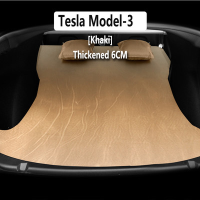 Kempingautó matrac Felfújható légmatrac Tesla Model 3 Model Y-hez Légszivattyús Csomagtartó Ágy Velúr SUV Autós Utazási Alvó