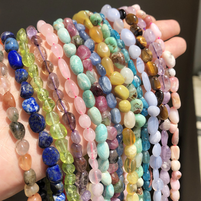 5-7 mm prirodni nepravilni amazonit kristalni kvarc perle apatitnog kamena labave perle za izradu nakita Diy dodaci za narukvice