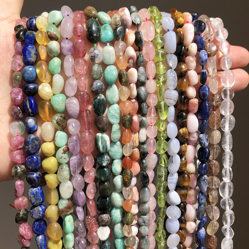 5-7 mm prirodni nepravilni amazonit kristalni kvarc perle apatitnog kamena labave perle za izradu nakita Diy dodaci za narukvice