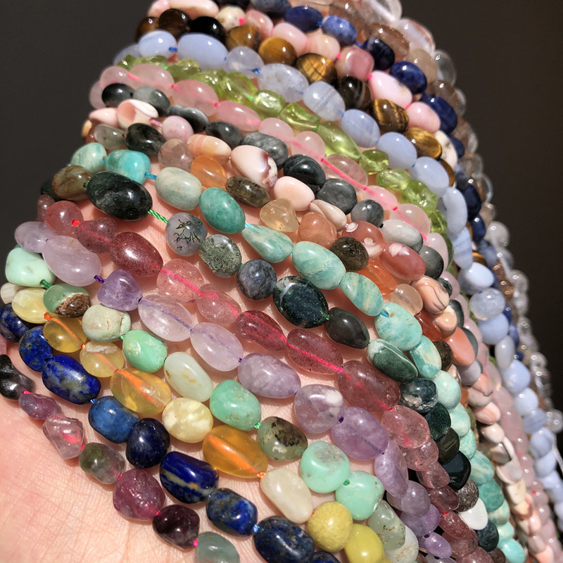 5-7 mm prirodni nepravilni amazonit kristalni kvarc perle apatitnog kamena labave perle za izradu nakita Diy dodaci za narukvice