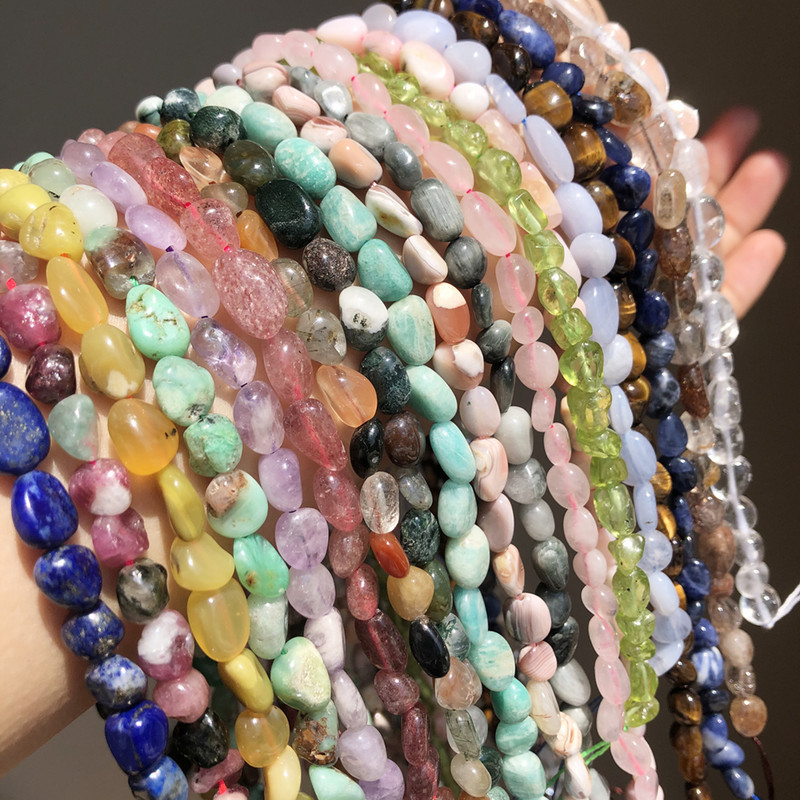 5-7 mm prirodni nepravilni amazonit kristalni kvarc perle apatitnog kamena labave perle za izradu nakita Diy dodaci za narukvice