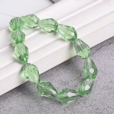 Könnycsepp körte alakú csiszolt kristályüveg 5x3mm 7x5mm 12x8mm 15x10mm 18x12mm laza kézműves gyöngyök ékszerkészítéshez barkácsolás
